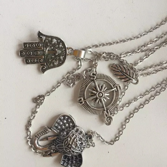 NWT Elephant Layered Necklace 30cm+6cm Extension - Picture 7 of 7